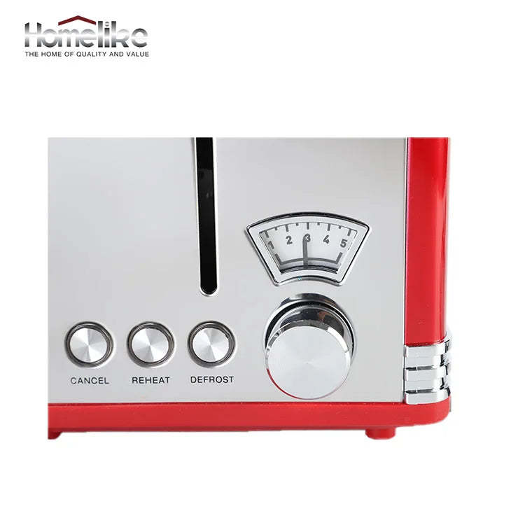 JMT-674378 4-Slice Stainless Steel Toaster 220V 1625W with Adjustable Settings and High-Lift Function