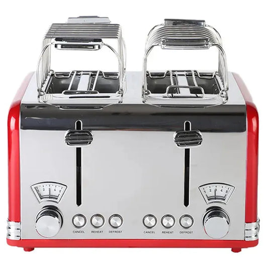 JMT-674378 4-Slice Stainless Steel Toaster 220V 1625W with Adjustable Settings and High-Lift Function