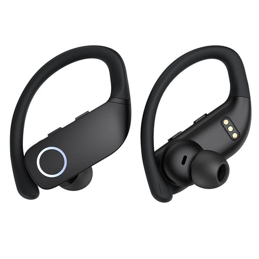 JMT-674378 Bluetooth Semi-In-Ear Noise Reduction Headset with Digital Display and Voice Control