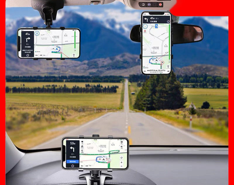 JMT-674570 Multifunctional Snap-In Car Dashboard Phone Holder with Magnetic Number Plate Support