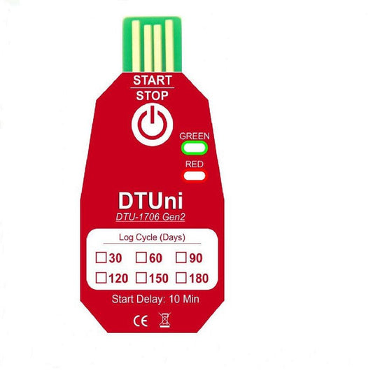 JMT-675018 Temperature Data Recorder for Fruits and Vegetables - 60-Day Waterproof PDF Report