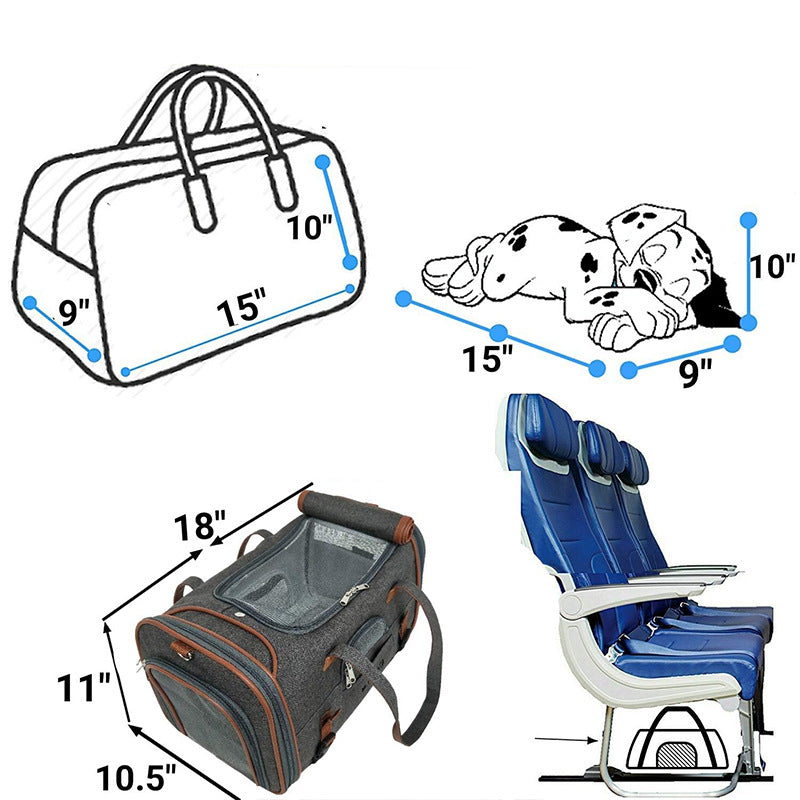 JMT-675210 Large Capacity Waterproof Portable Pet Carrier Bag
