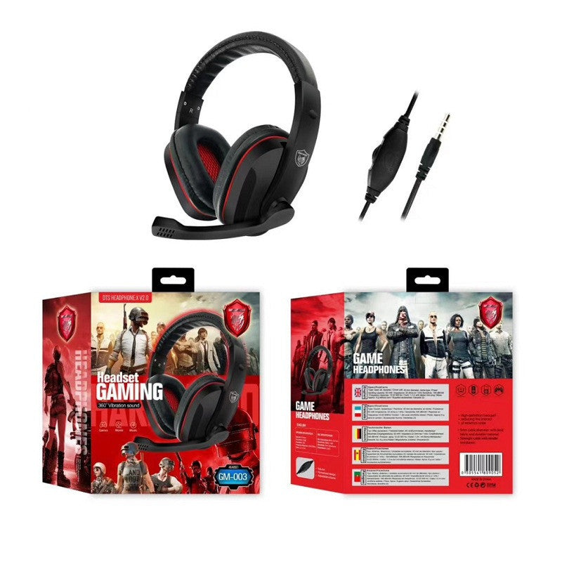 JMT-675210 Wired Gaming Headset with Deep Bass and 40mm Drivers - 32Ω Impedance, 20Hz-20kHz Frequency Response, 1.2m Cable