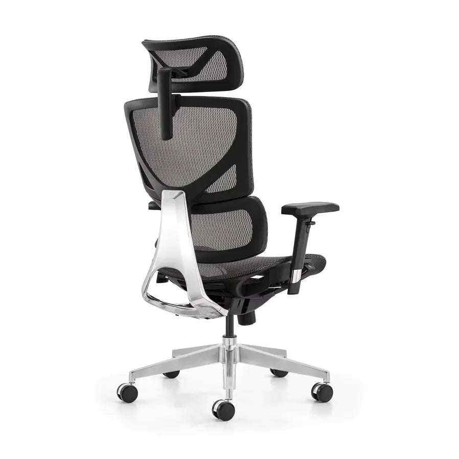 JMT-675466 Height Adjustable 360-Degree Swivel Ergonomic Office Chair with Footrest - Full Mesh Design for Comfort