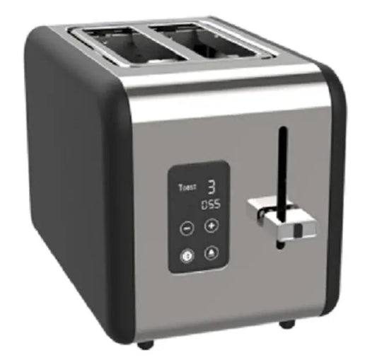JMT-675530 Compact Stainless Steel 2-Slice Toaster in Brushed Finish
