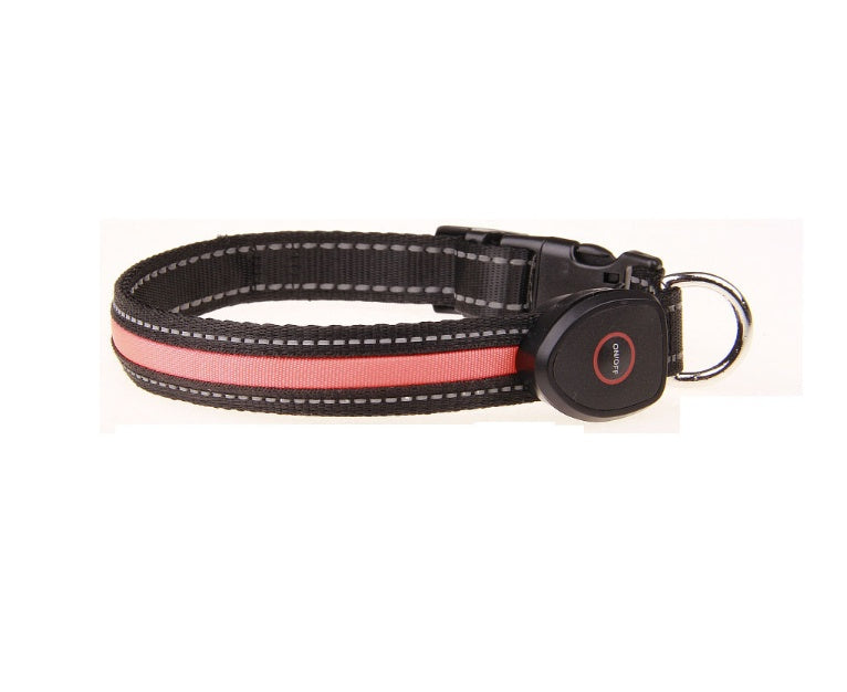 JMT-675530 Luminous Dog Collar with Adjustable Sizes (S: 28CM-40CM, M: 33CM-50CM, L: 38CM-60CM)