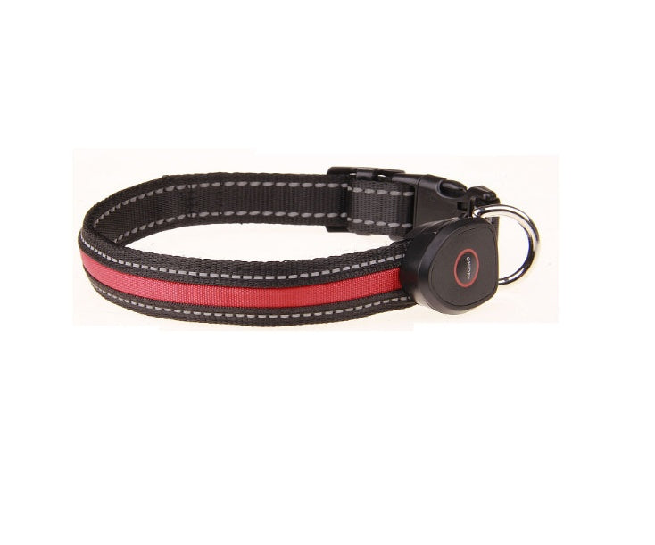 JMT-675530 Luminous Dog Collar with Adjustable Sizes (S: 28CM-40CM, M: 33CM-50CM, L: 38CM-60CM)