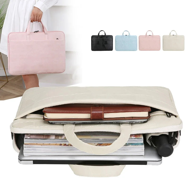 JMT-675530 Stylish Waterproof PU Business Briefcase Bag, 14 or 15 Inch, Anti-Friction Design