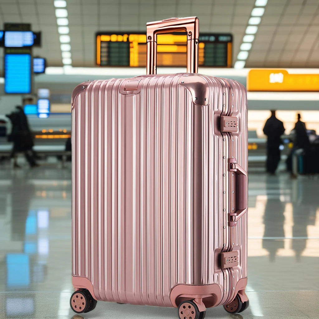 JMT-675594 Aluminium Frame Trolley Luggage Suitcase with Modern Design