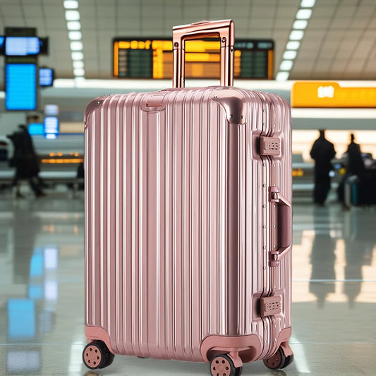 JMT-675594 Aluminium Frame Trolley Luggage Suitcase with Modern Design