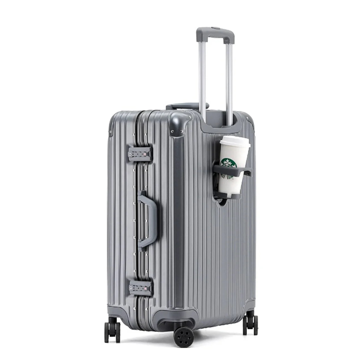 JMT-675594 Aluminium Frame Trolley Luggage Suitcase with Modern Design