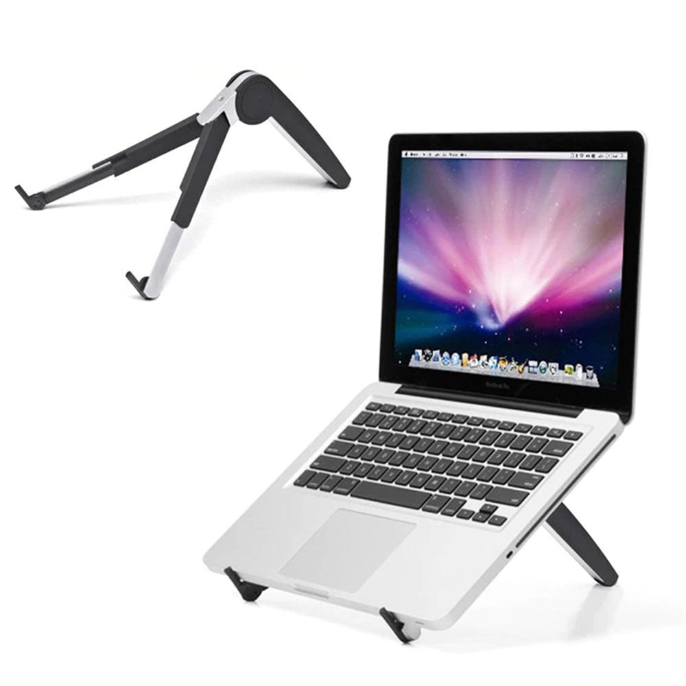 JMT-675658 Aluminum Cooling Stand for iPad, Tablets, and Laptops - Adjustable Triangle Design