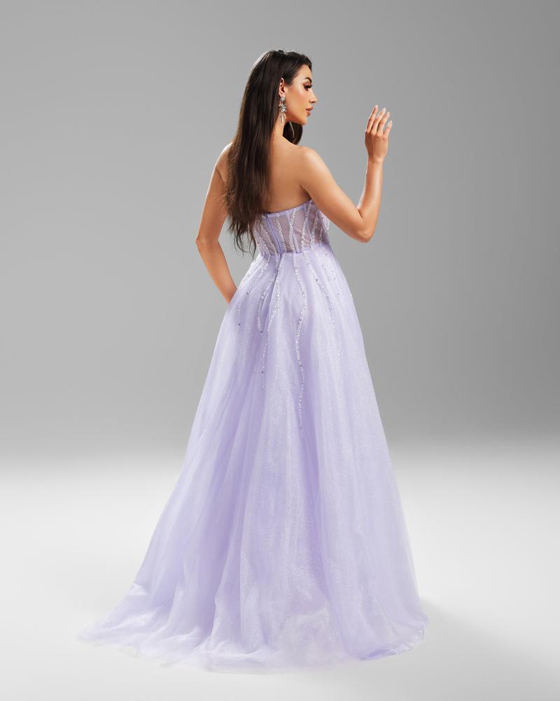 JMT-676106 Elegant Purple Evening Dress for Women - Style SH0068