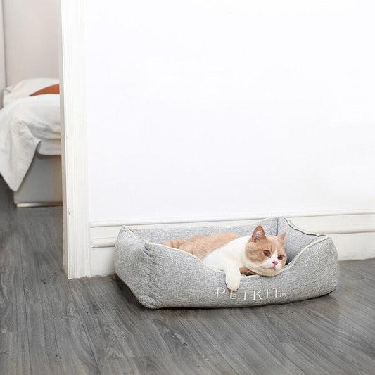 JMT-676170 Reversible Memory Foam Pet Bed with Cooling and Heating Sides for Dogs and Cats