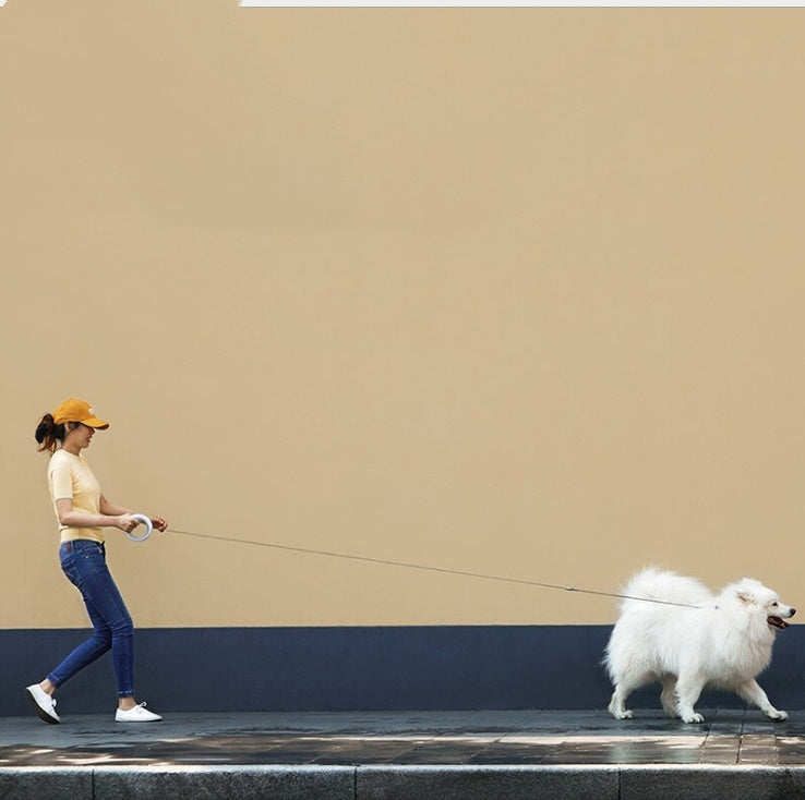 JMT-676362 Automatic Pet Traction System with 2.6m Rope - Durable ABS/PC and TPU Construction, Holds Up to 50kg