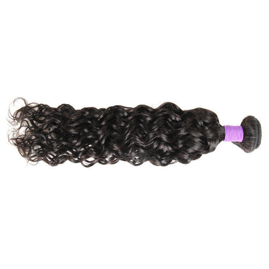 JMT-676554 Water Wave Human Hair Weave, 12-28 Inch, 1B Natural Color, 100g Each