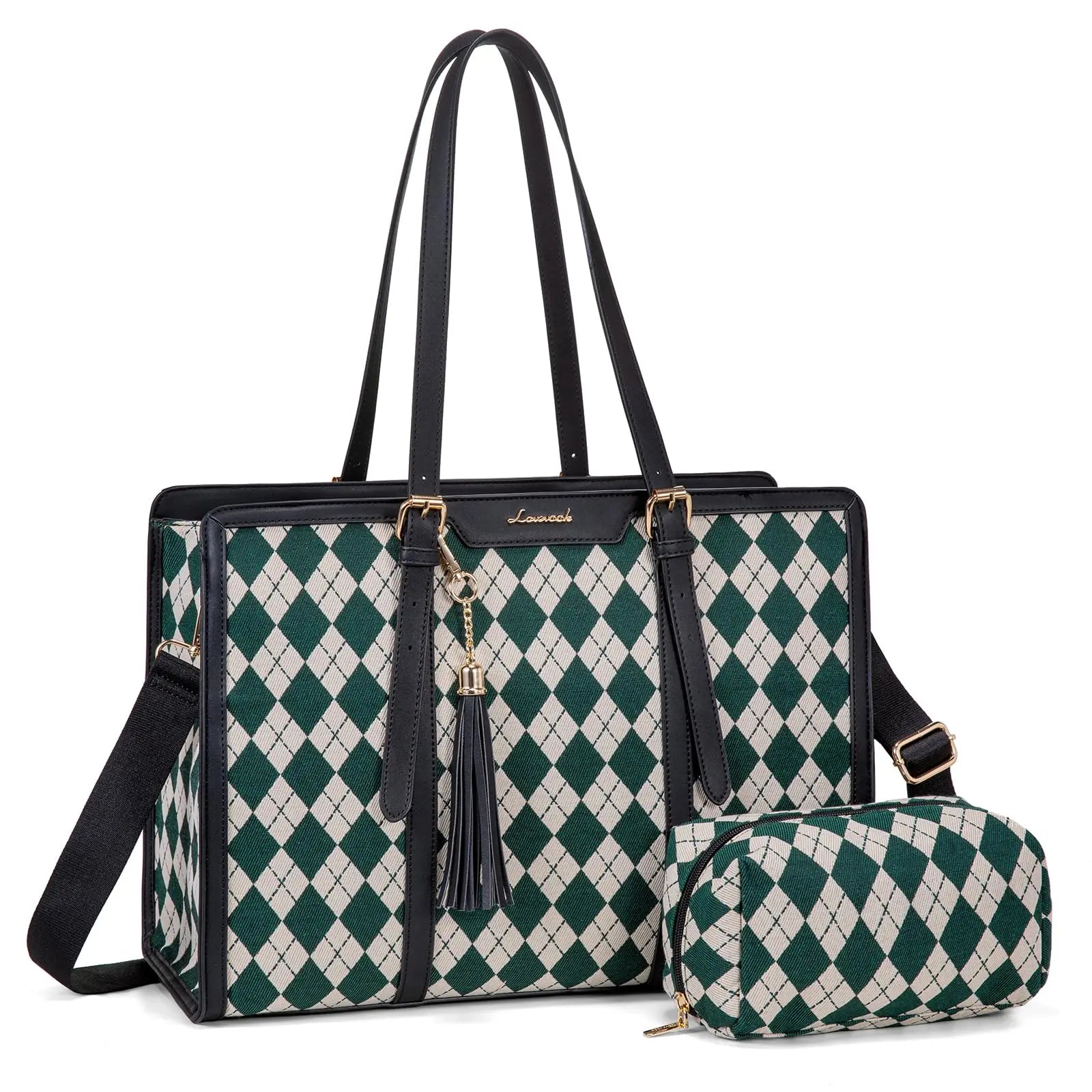 JMT-676682 Large Capacity Waterproof Laptop Tote Bag for Women - Fits 15.6 Inch Laptops, Ideal for Office Use