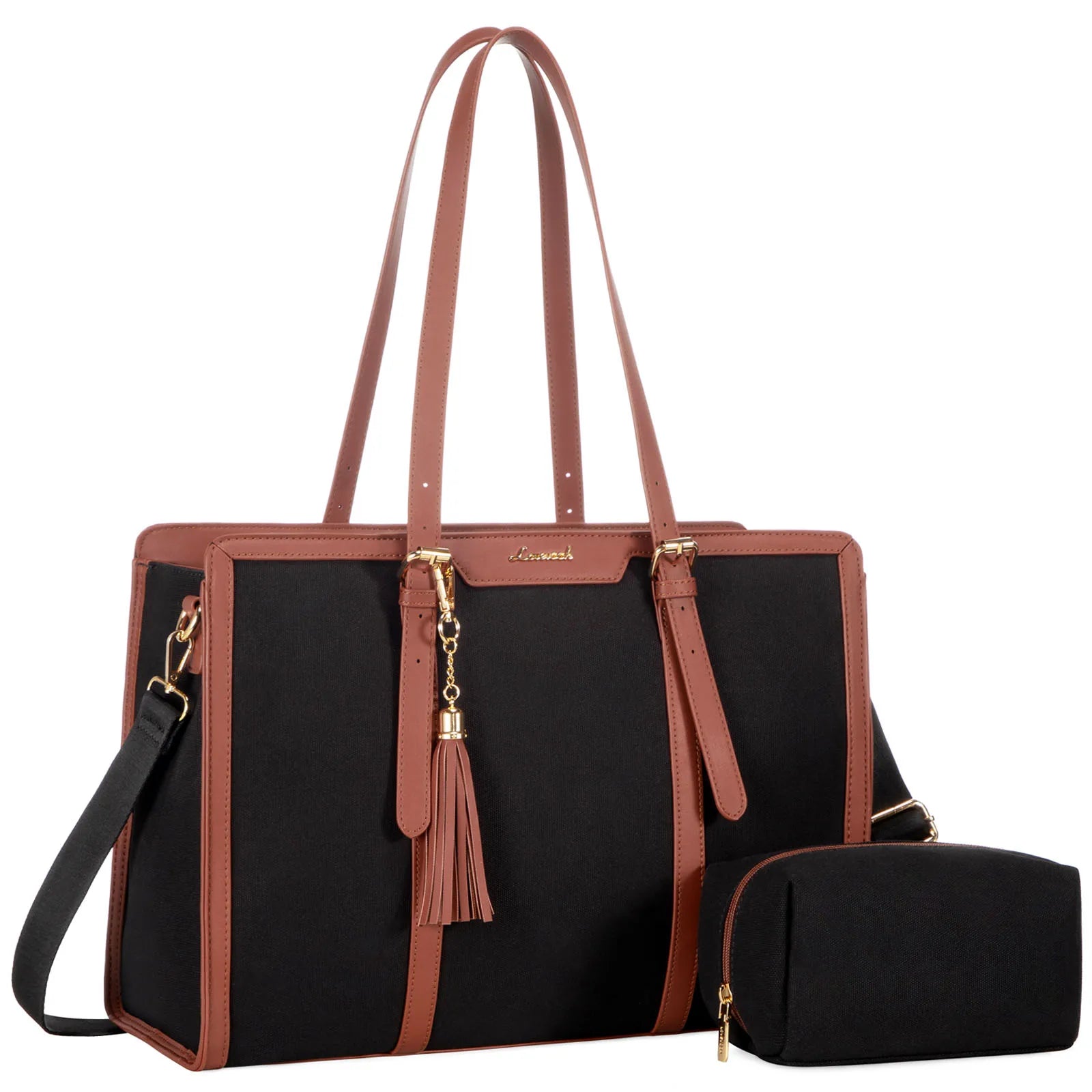 JMT-676682 Large Capacity Waterproof Laptop Tote Bag for Women - Fits 15.6 Inch Laptops, Ideal for Office Use