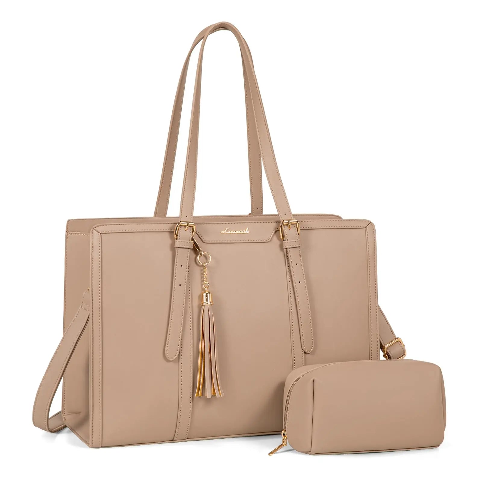 JMT-676682 Large Capacity Waterproof Laptop Tote Bag for Women - Fits 15.6 Inch Laptops, Ideal for Office Use