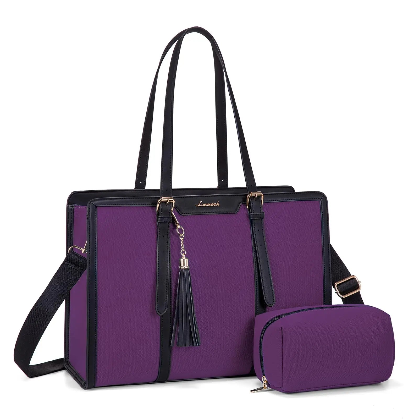 JMT-676682 Large Capacity Waterproof Laptop Tote Bag for Women - Fits 15.6 Inch Laptops, Ideal for Office Use