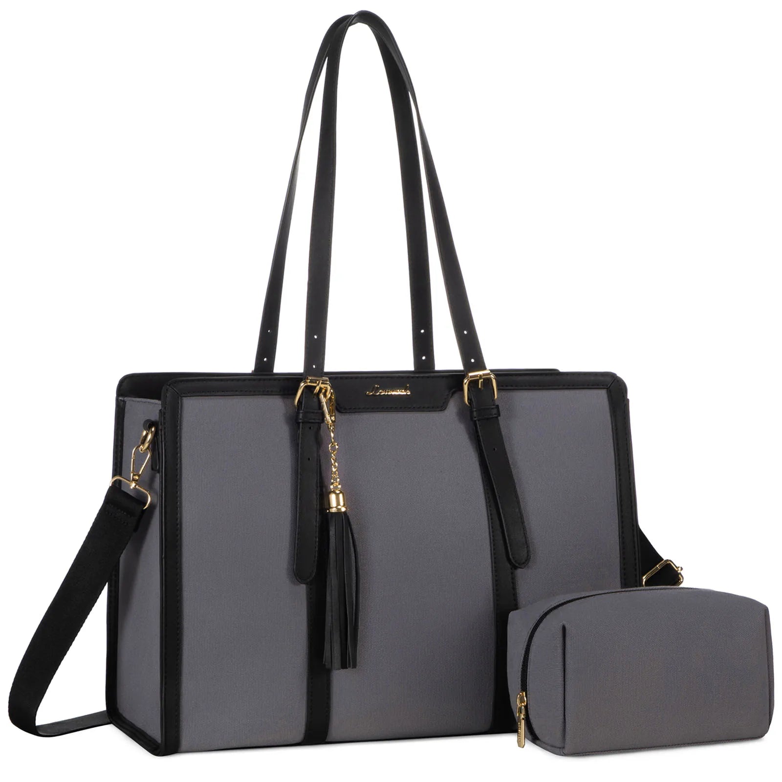 JMT-676682 Large Capacity Waterproof Laptop Tote Bag for Women - Fits 15.6 Inch Laptops, Ideal for Office Use