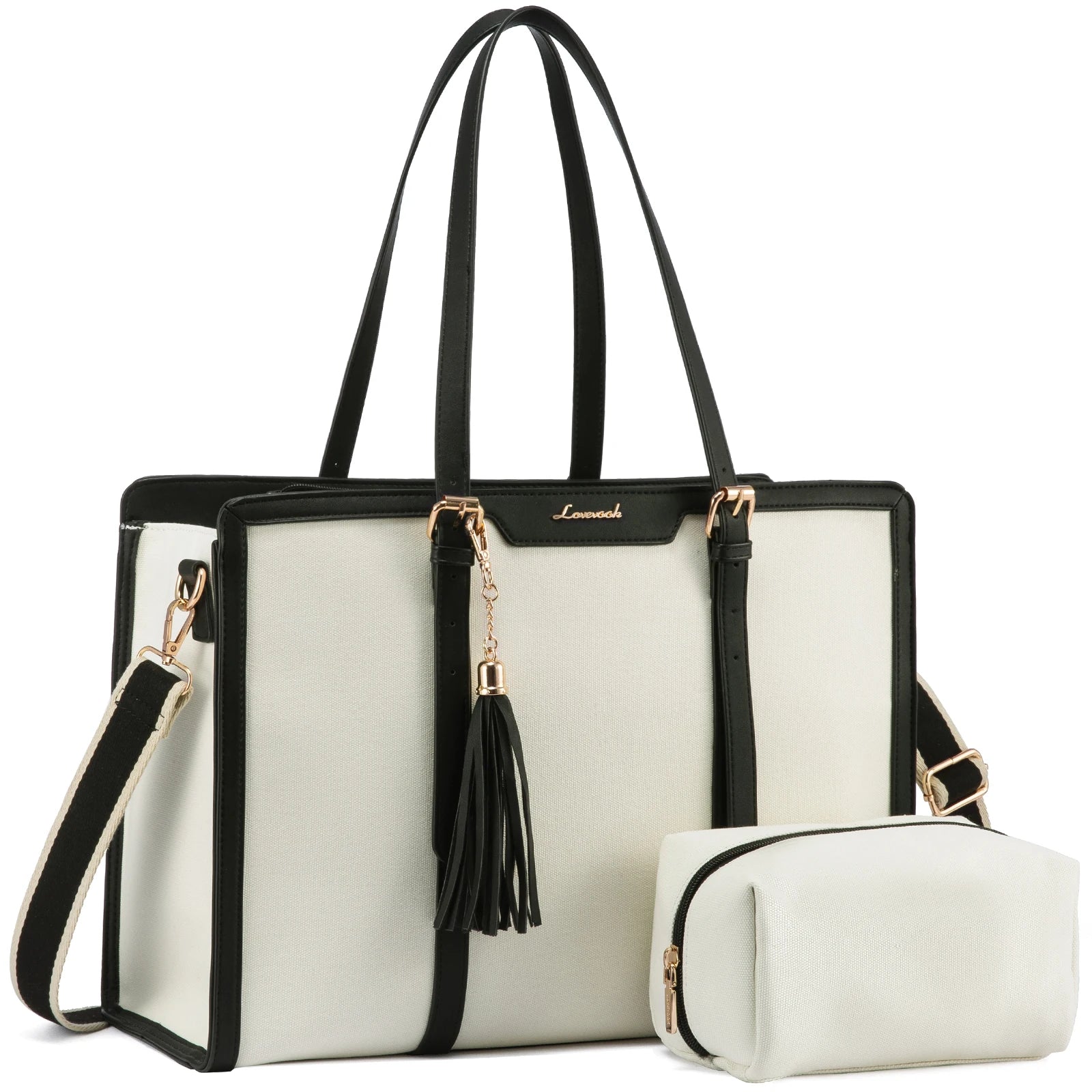 JMT-676682 Large Capacity Waterproof Laptop Tote Bag for Women - Fits 15.6 Inch Laptops, Ideal for Office Use