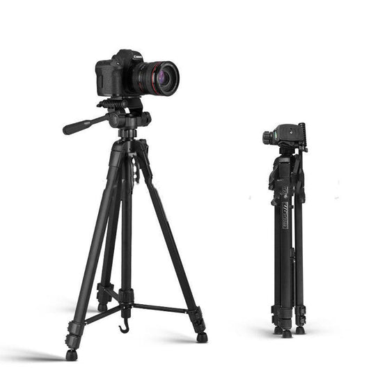 JMT-676874 Aluminum Alloy Tripod Head Set for Micro SLR Cameras and Mobile Phones - Maximum Load 2-5 kg - Black