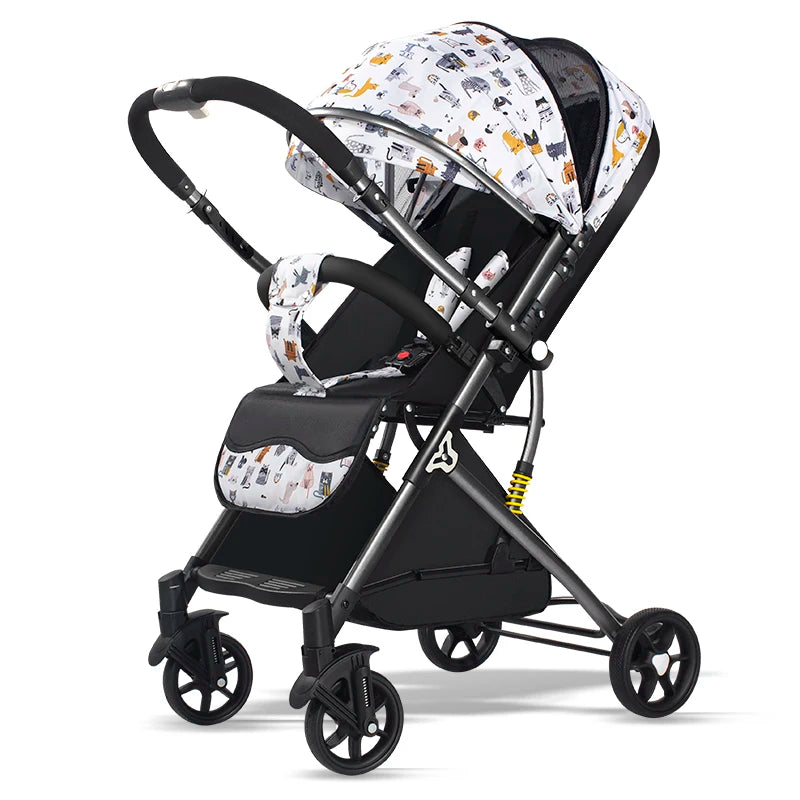 JMT-676874 Portable Foldable Travel Stroller for Babies - Lightweight Luxury Baby Carriage Pram