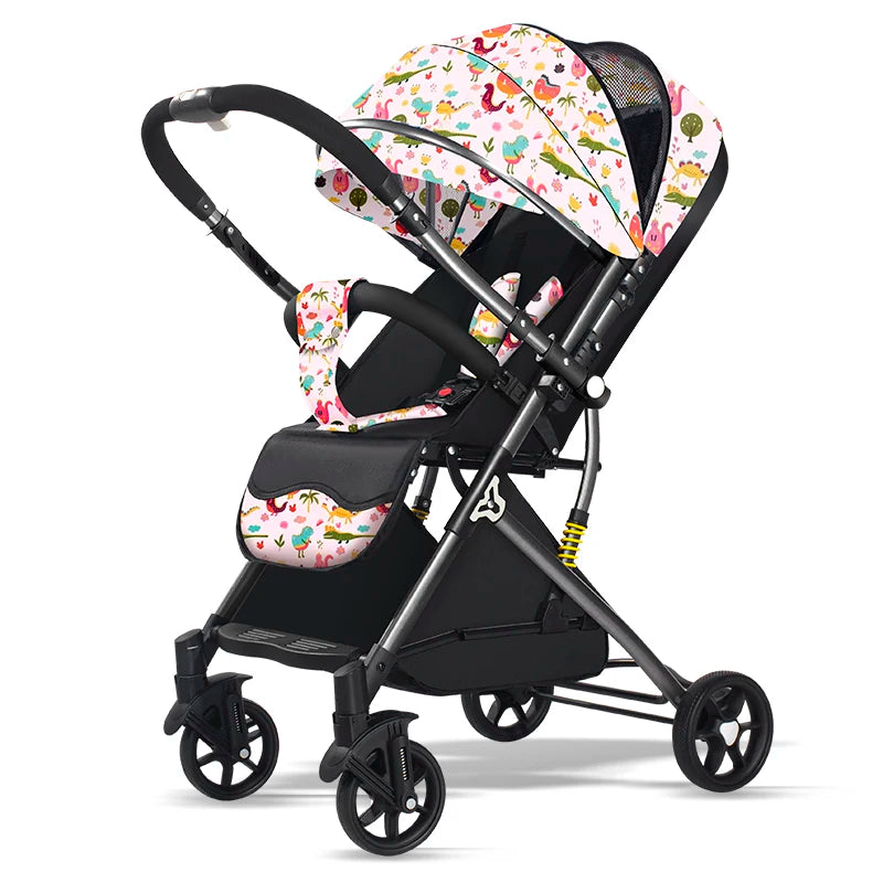 JMT-676874 Portable Foldable Travel Stroller for Babies - Lightweight Luxury Baby Carriage Pram