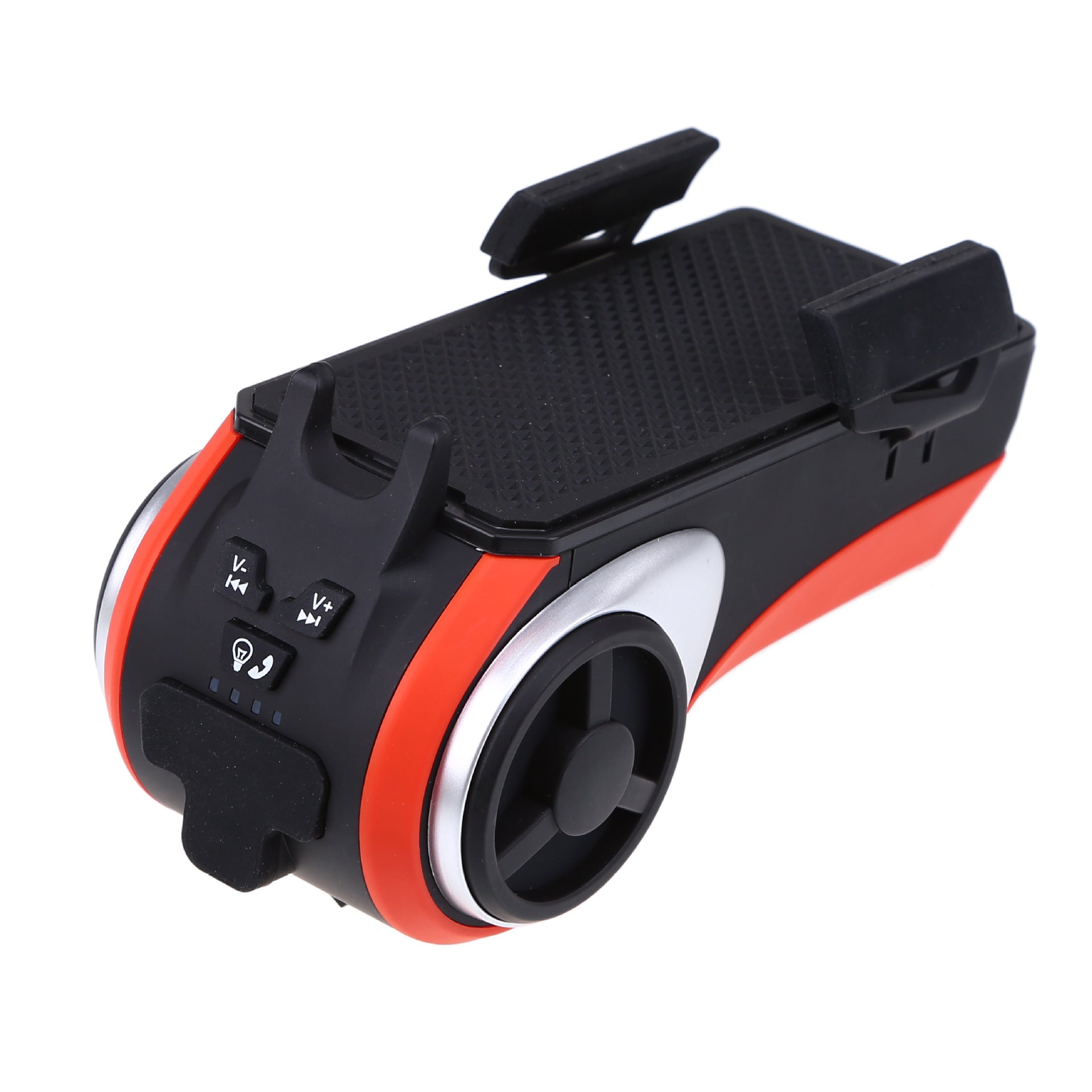 JMT-676938 5-in-1 LED Bicycle Light with Bluetooth Speaker, MP3 Player, Power Bank, and Phone Holder