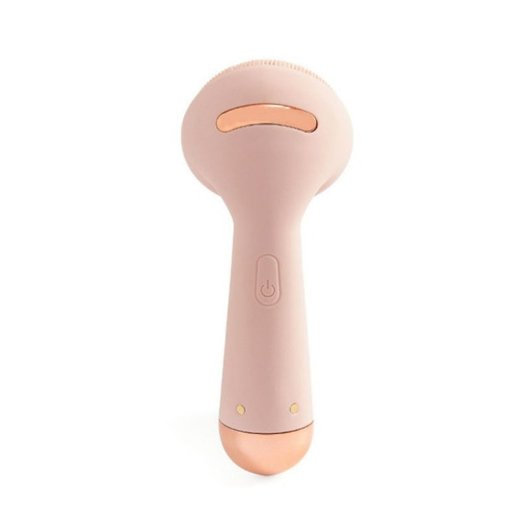 JMT-677002 Ultrasonic Pink Silicone Electric Cleansing Device with Waterproof Design and Four Modes