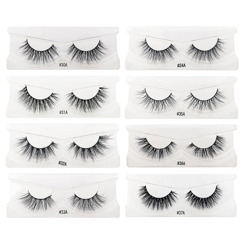 JMT-677130 3D False Eyelashes for Beauty Salon and Celebrity Looks – Box #30A-#42A (Length 11.0cm)