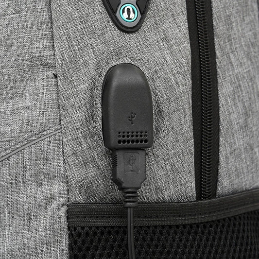 JMT-677194 Waterproof Large Capacity School and Travel Backpack with USB Charging and Headphone Jack
