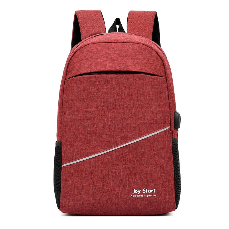 JMT-677194 Waterproof Large Capacity School and Travel Backpack with USB Charging and Headphone Jack