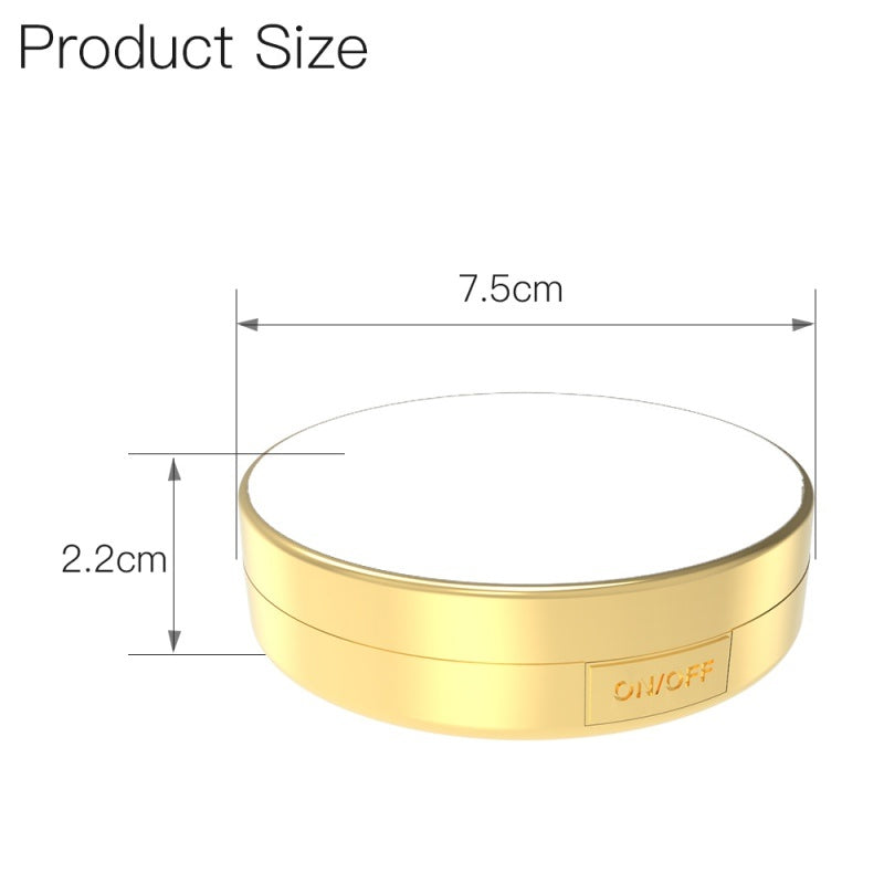 JMT-677450 10x Magnifying Portable Makeup Mirror with Adjustable Lighting and USB Charging