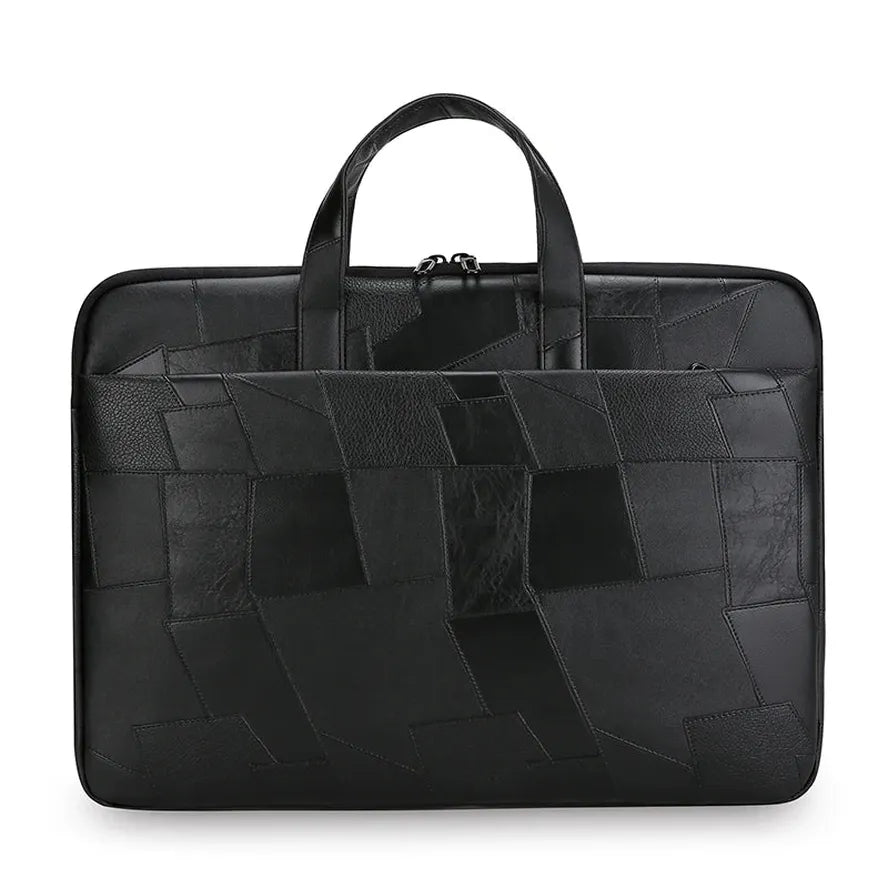 JMT-677514 Custom Logo 14'' or 15'' Classical Waterproof Anti-Friction PU Business Briefcase Bag