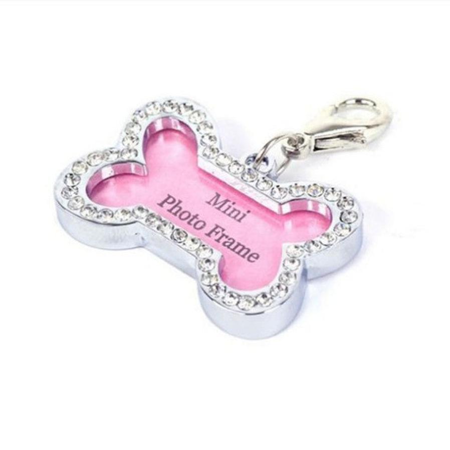 JMT-677834 Metal Dog Pendant with Diamond Bone Pattern for All Seasons Jewelry