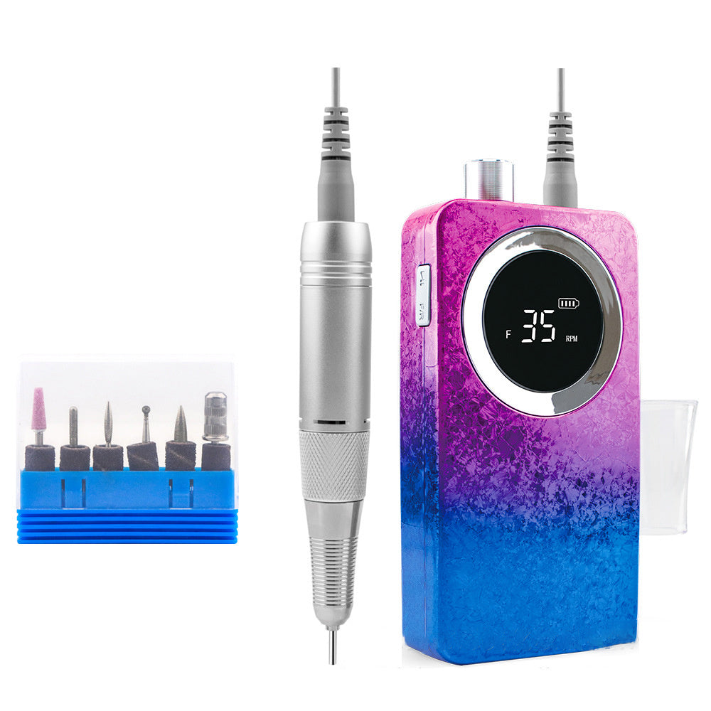 JMT-678474 Gradient Color Nail Polishing Machine - 8 Unique Shades with Ice Flower Design