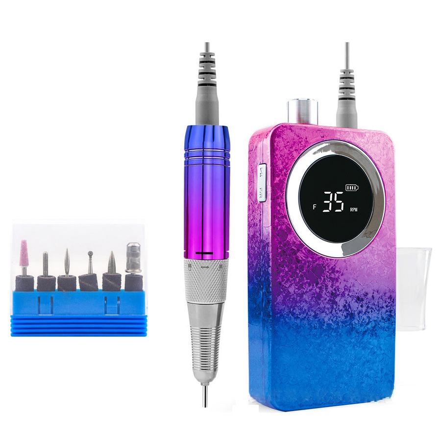 JMT-678474 Gradient Color Nail Polishing Machine - 8 Unique Shades with Ice Flower Design