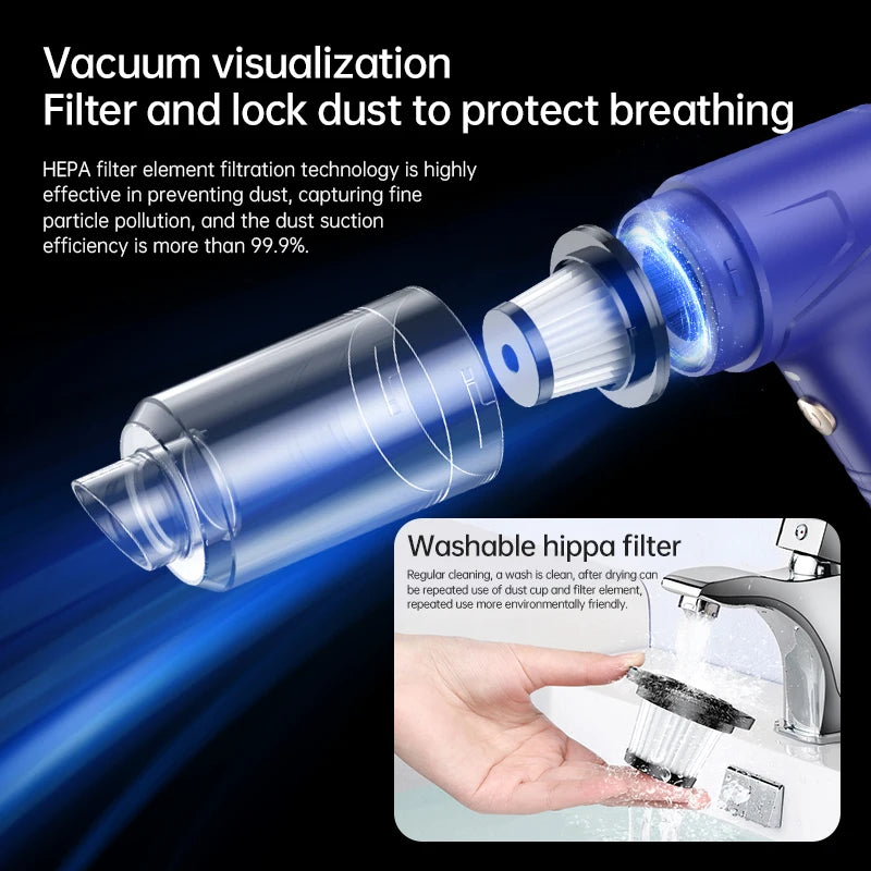 JMT-678474 High Power 75W Brushless Motor Vehicle Vacuum Cleaner with Strong Suction Force