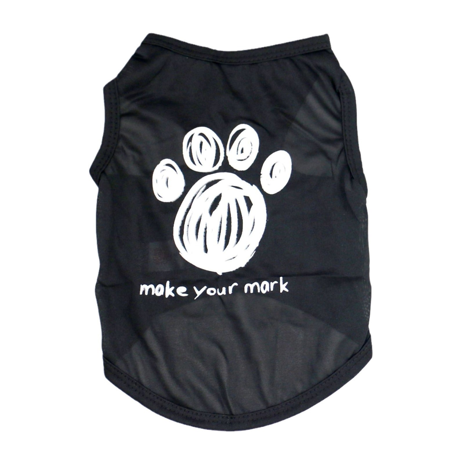JMT-678794 Cool and Breathable Dog Summer Vest in Various Black Designs - Available in XS, S, M, L Sizes