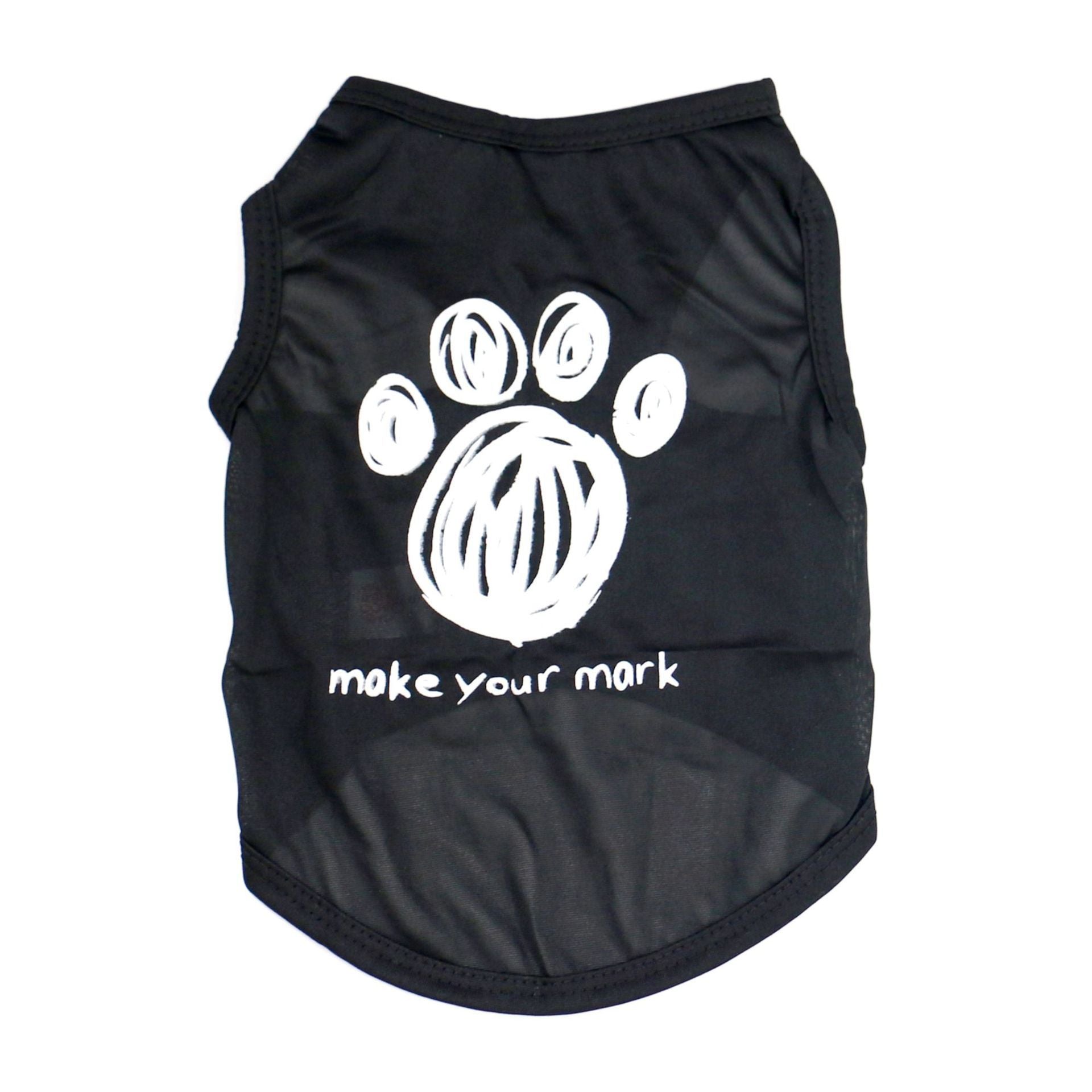 JMT-678794 Cool and Breathable Dog Summer Vest in Various Black Designs - Available in XS, S, M, L Sizes