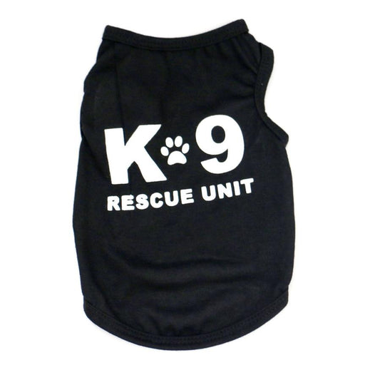 JMT-678794 Cool and Breathable Dog Summer Vest in Various Black Designs - Available in XS, S, M, L Sizes