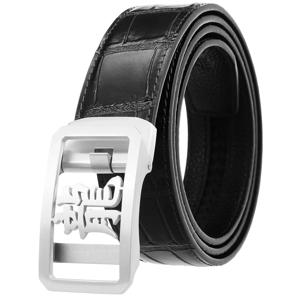 JMT-678922 Cow Leather Belt for Men - Model LY36-61342-8, Durable and Stylish Design