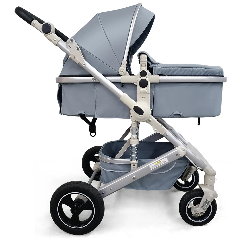 JMT-679178 Luxurious Foldable 3-in-1 Baby Stroller Pushchair with Carriage Function