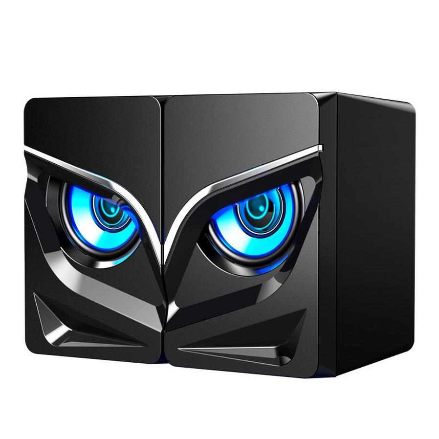 JMT-679498 Dual Desktop Speakers with AC and Battery Power Supply - Black & White Options