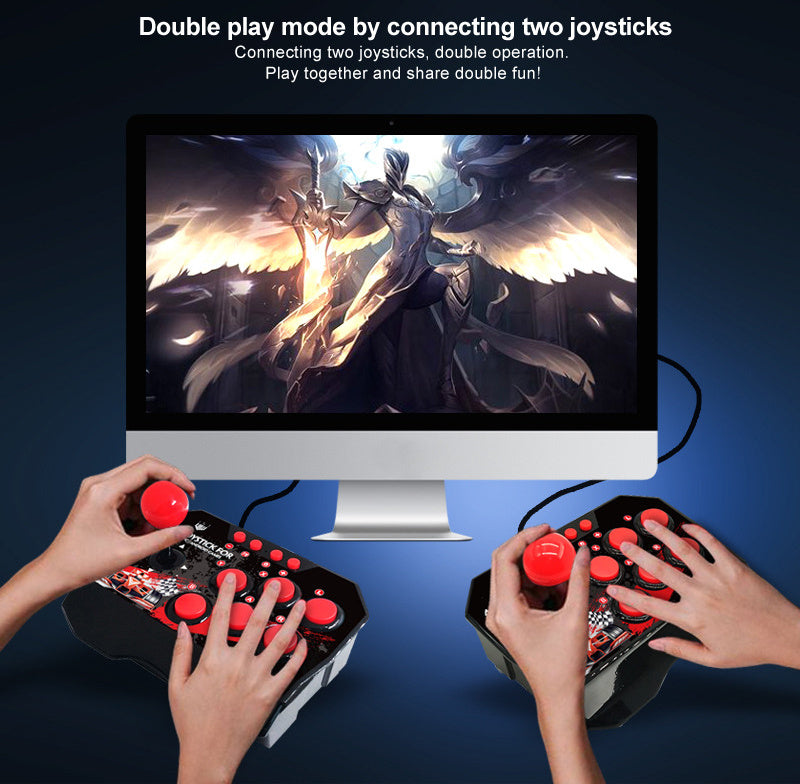 JMT-679626 4 in 1 Wired Game Controller for N-Switch - USB Connection, 3m Cable Length, ABS Material, Black
