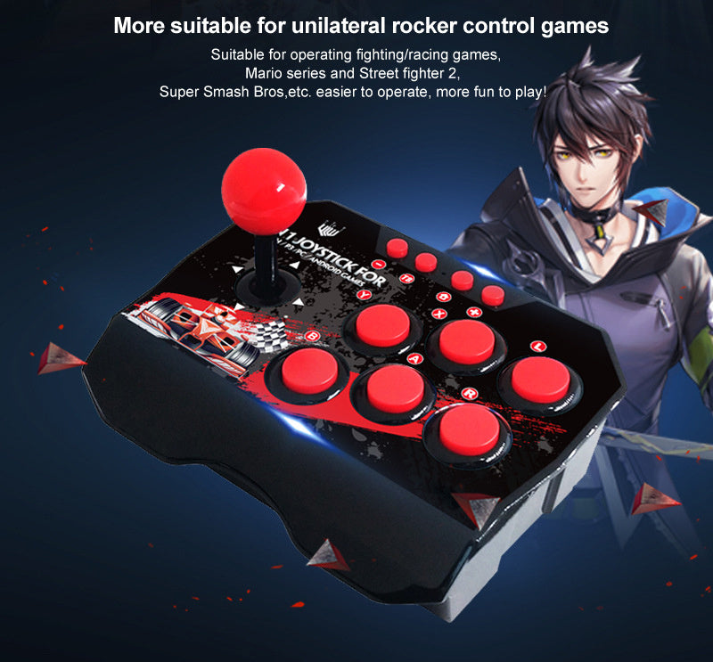 JMT-679626 4 in 1 Wired Game Controller for N-Switch - USB Connection, 3m Cable Length, ABS Material, Black
