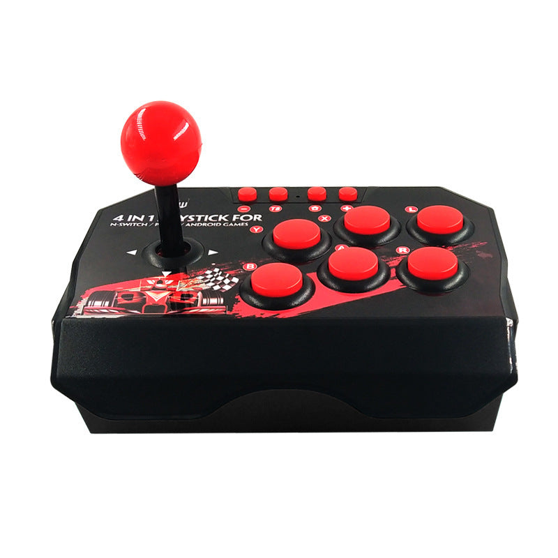 JMT-679626 4 in 1 Wired Game Controller for N-Switch - USB Connection, 3m Cable Length, ABS Material, Black