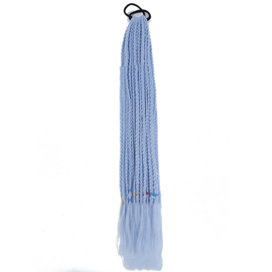 JMT-679690 24-Inch Straight Dreadlock Ponytail Wig – High-Temperature Fiber, Suitable for All Skin Tones